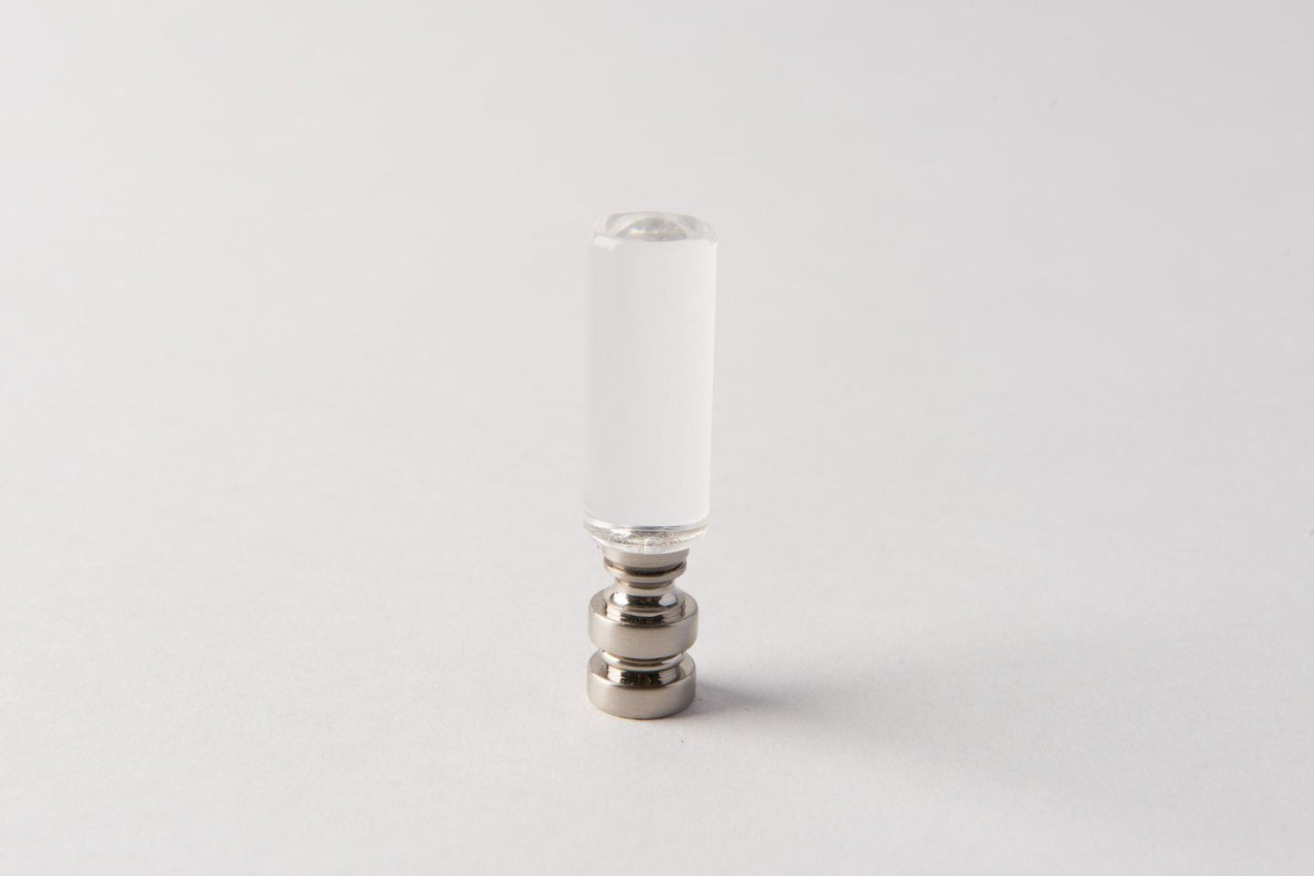 Acrylic Cylinder Lamp Finial – 2.5" (Fits Most Harps)