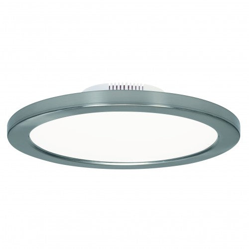 Energy Star 9" LED Flush Mount Retrofit Fixture – Polished Nickel Finish