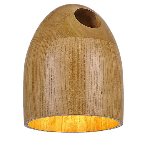 Mini Wood Pendant Light – Modern 1-Light Hanging Ceiling Fixture (UL Listed) – SKU: HLWPL026