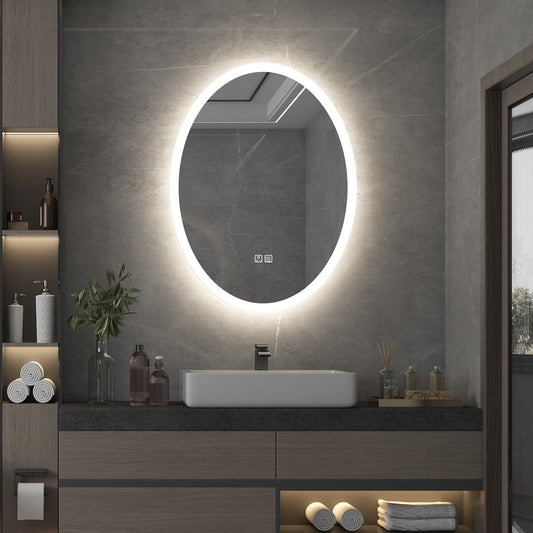 LED Bathroom Mirror with Double Touch Switch & 3 Color Temperature | LMDTS-254