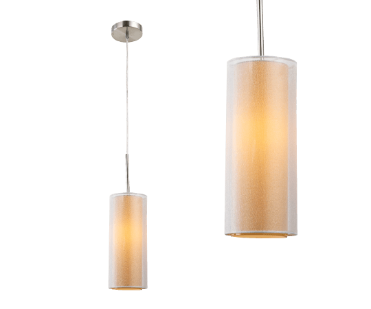 HL-P18 Outdoor Mini Pendant Light – Satin Nickel Finish with PS Mesh & Glass Shade