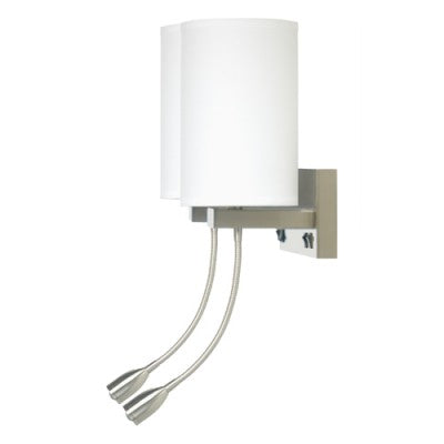 Comfort Inn & Suites Truly Yours Double Wall Lamp with LED Reading Light – Dual Mount