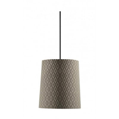 HLPL156009 Pendant Light – Brown & Cream Pattern Shade for Marriott Courtyard Inn