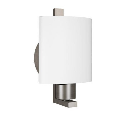 Home2 Chelsea Wall Sconce – Satin Nickel LED Fixture for Hotel Guest Rooms