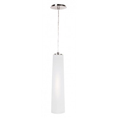 HLPL156003 Glass Pendant Light – Brushed Nickel Finish with Frosted White Glass Shade for Marriott Residence Inn