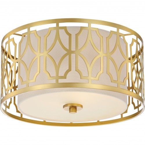 Filigree 2-Light 15" Flush Mount Ceiling Fixture