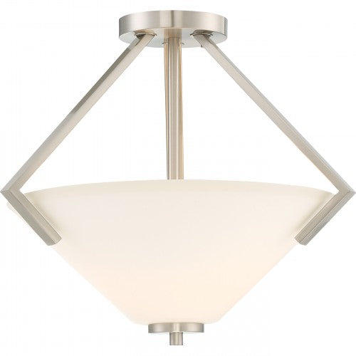 Nome 2-Light Semi-Flush Mount Ceiling Lamp