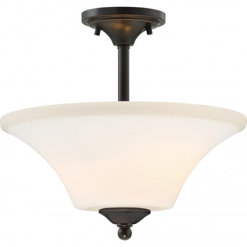 Fawn 2-Light Semi-Flush Mount Ceiling Fixture