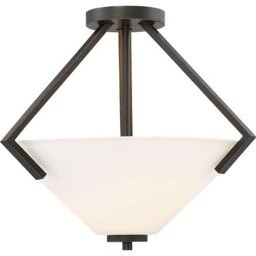 Nome 2-Light Semi-Flush Ceiling Fixture – Elegant Decorative Lighting | HLCLN60086