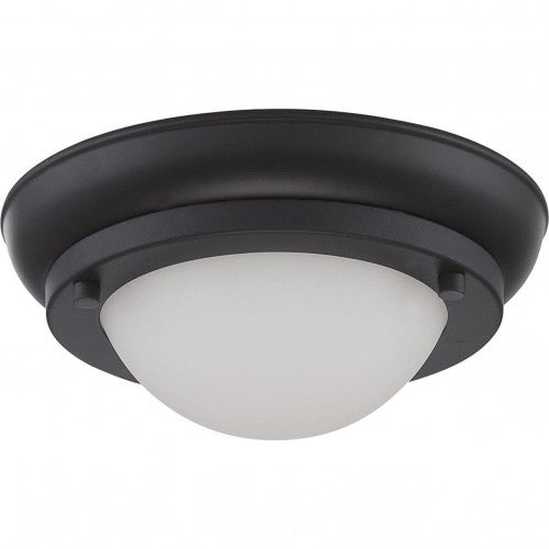 Mini LED Flush Mount Ceiling Light – Satin White Glass
