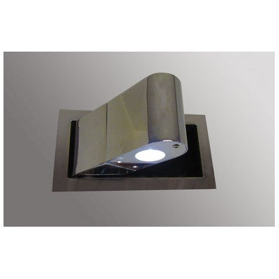 Foldable Recessed LED Headboard Reading Light – Brushed Nickel