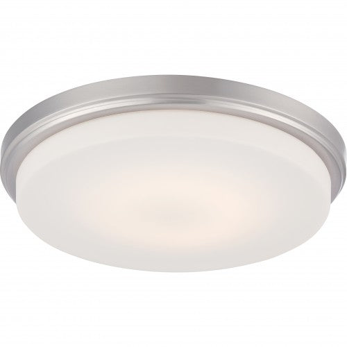 LED Flush Mount Ceiling Light with Opal Frosted Glass – Modern Low-Profile Fixture | HLCLN60066