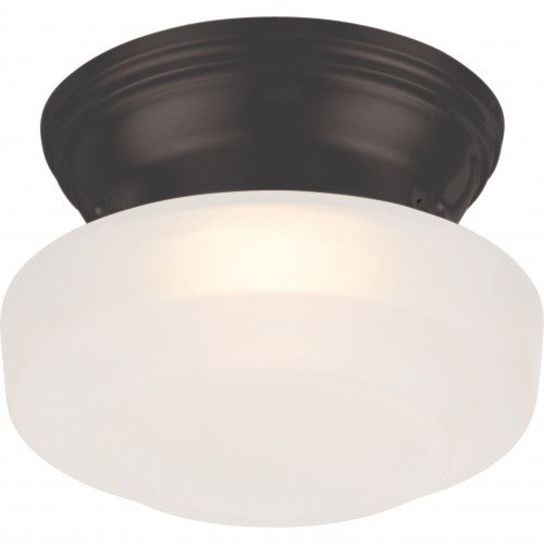 Bogie LED Flush Mount Ceiling Light – Frosted Glass, White Finish