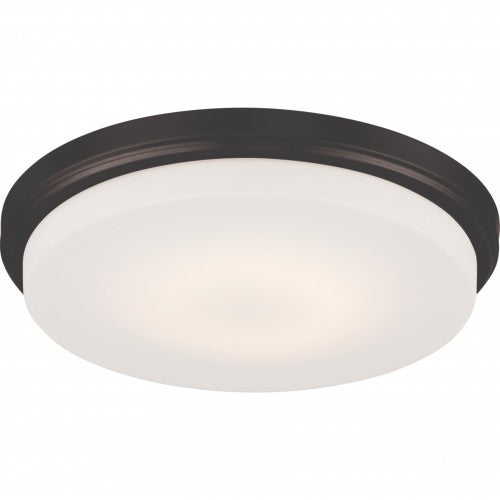 LED Flush Mount Ceiling Light – Opal Frosted Glass