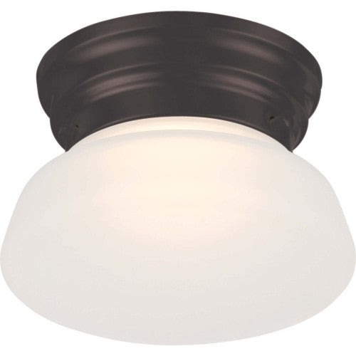 LED Flush Mount Ceiling Light – Frosted Glass, Modern White Finish