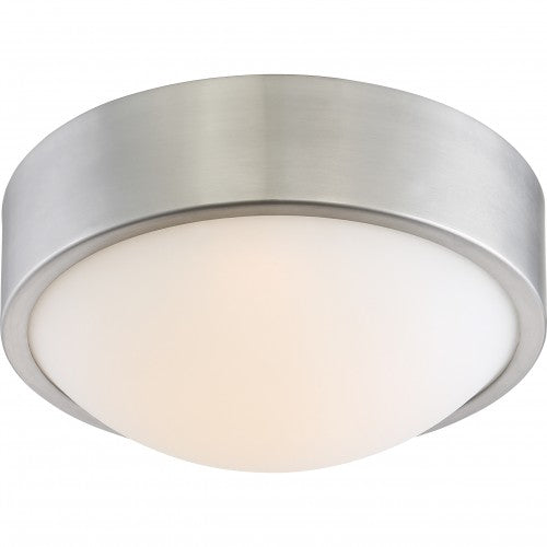 Perk 9” LED Flush Mount Ceiling Light with White Glass