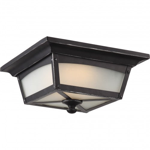 Essex LED Flush Lantern – Sterling Black Finish