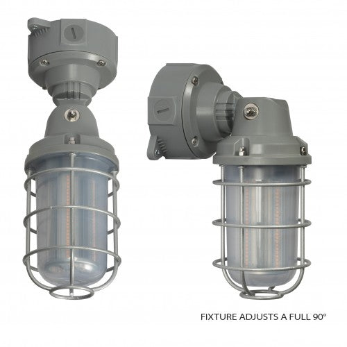 20W LED Adjustable Vapor Tight Light – 4000K, Gray Finish