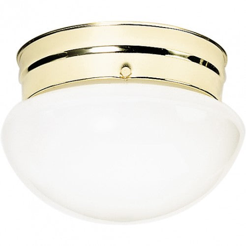 2-Light 10" Flush Mount Ceiling Light with White Mushroom Glass – Modern Close-to-Ceiling Fixture | HLCLN60048