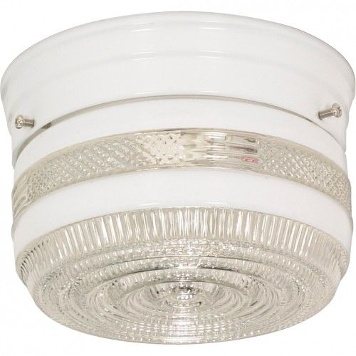 1-Light 6" Flush Mount Ceiling Light with Crystal Accent – Modern Close-to-Ceiling Fixture | HLCLN60046