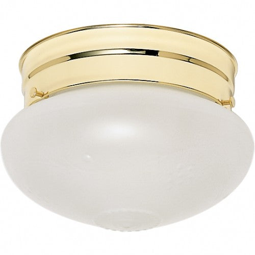 HLCLN60036 6" 1-Light LED Flush Mount Ceiling Fixture – Frosted Mushroom Glass