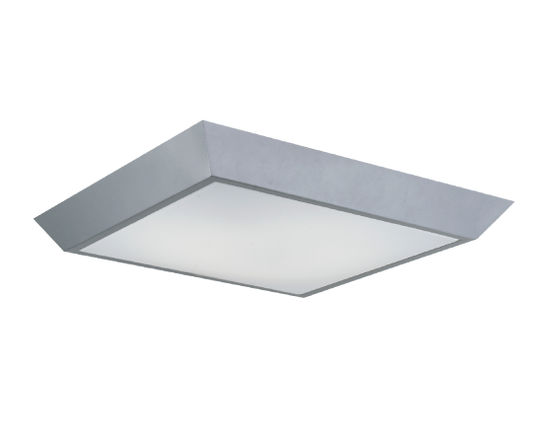 HL-C6121 Silver Square Ceiling Light with Acrylic Shade – 1 x 22W T5 Circline