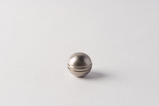 Brushed Nickel Beaded Ball 20mm Decorative Accent | Modern & Elegant Home Décor