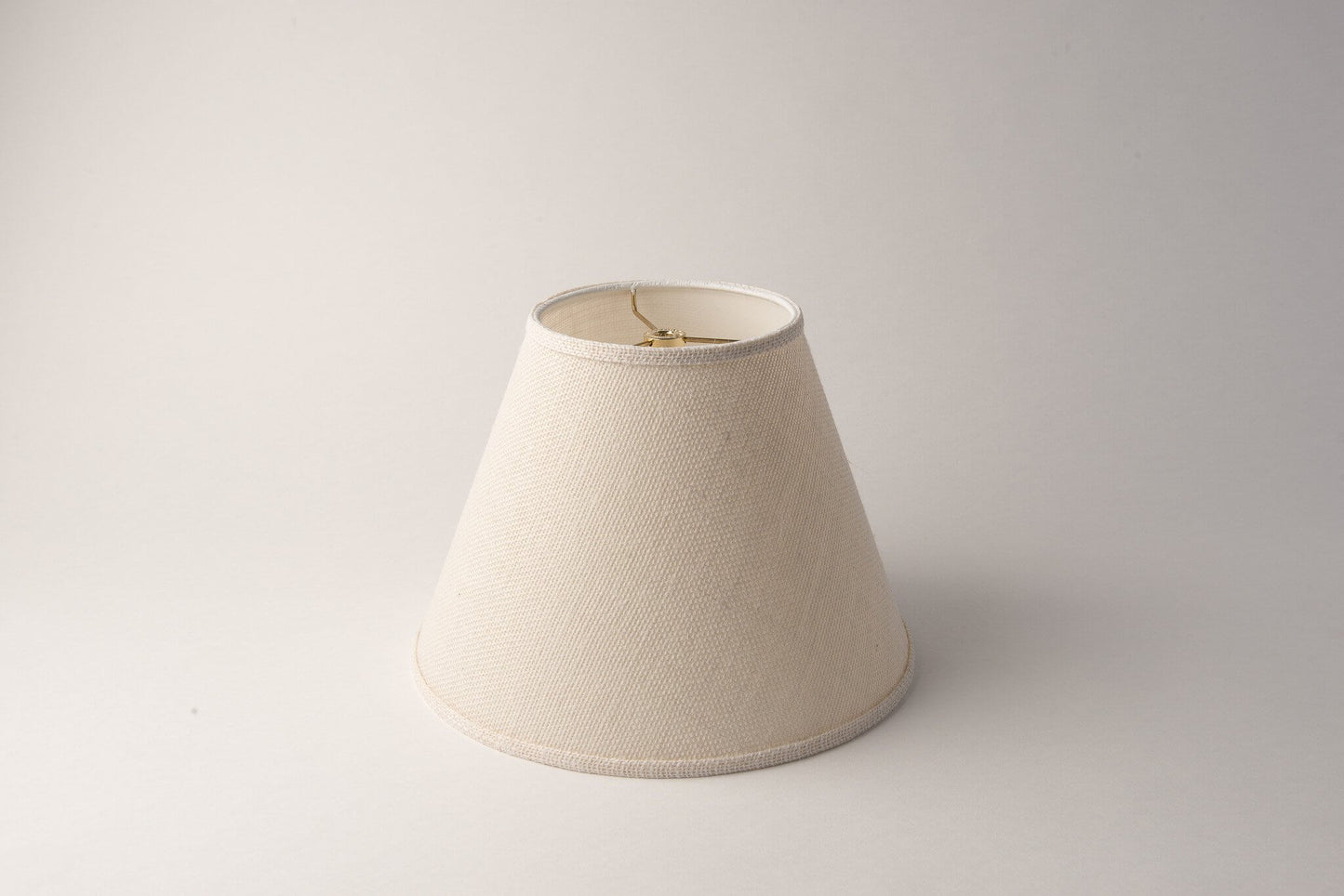 Empire White Burlap Lampshade (Classic Empire Style)