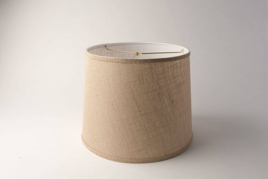 Retro Drum Lampshade – Beige Burlap