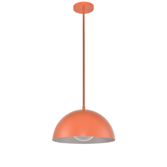 Orange Hardwired Ceiling Lamp – Single Light, E26