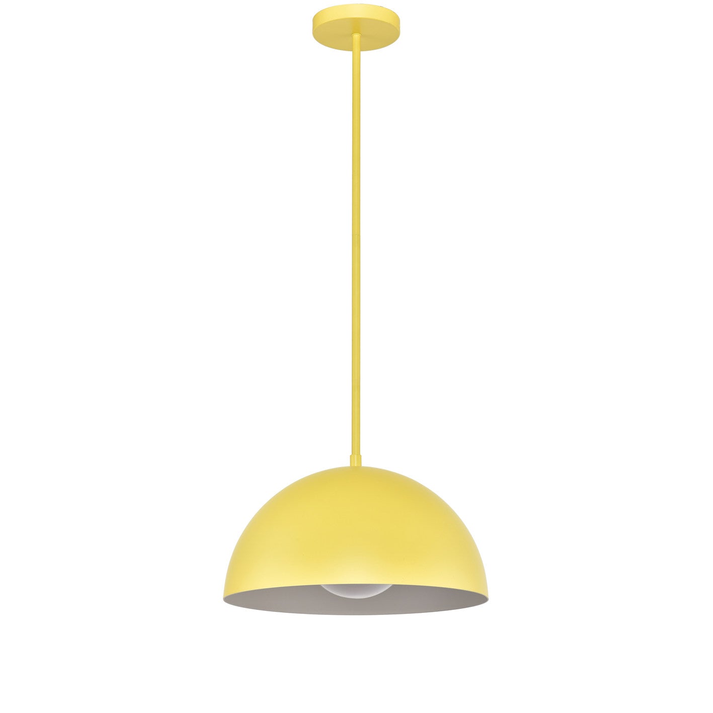 Yellow Hardwired Ceiling Lamp – Single Light, E26