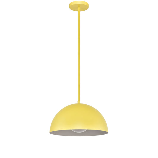 Yellow Hardwired Ceiling Lamp – Single Light, E26