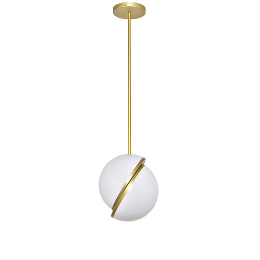 Stain Brass Ceiling Lamp – Hardwired Fixture with Acrylic Shade