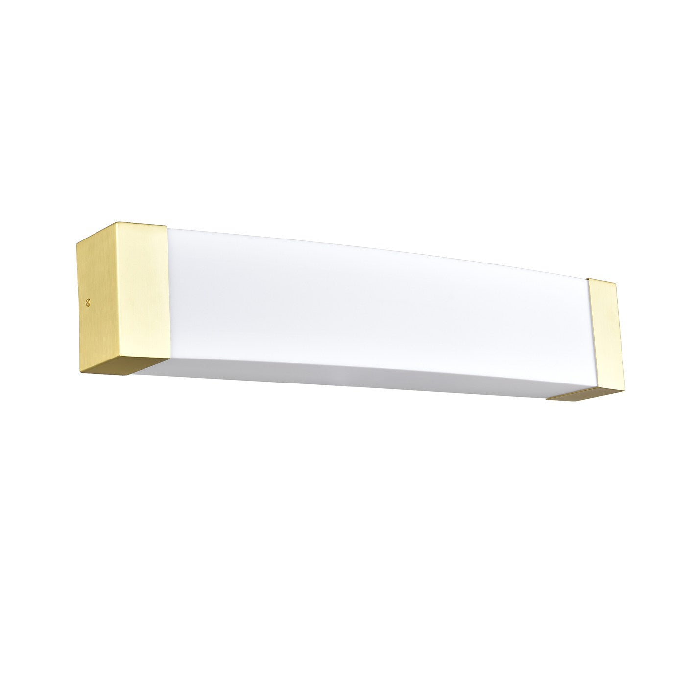 Satin Brass Wall Sconce – Hardwired LED, T8 Socket