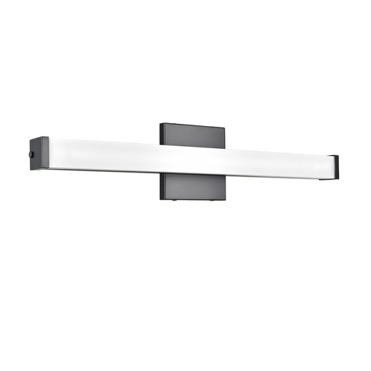 Matte Black T5 Vanity Light – Powder Coated Socket Style Bathroom Fixture