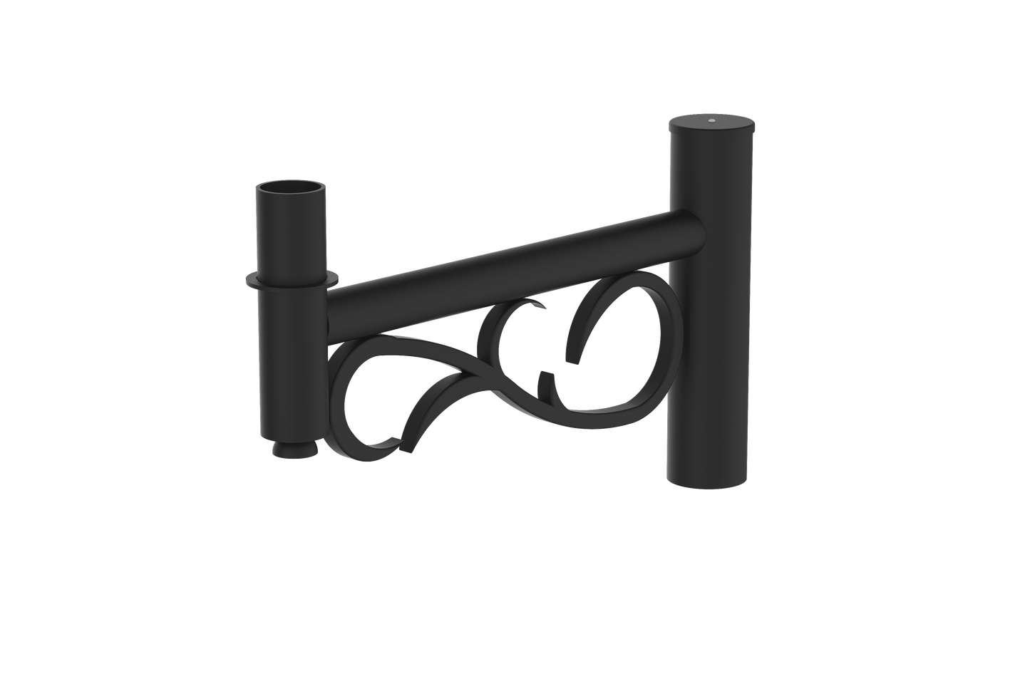 Decorative Arm CLP-246B – Aluminum Wall Mount for Poles & Tenons, Multiple Finishes