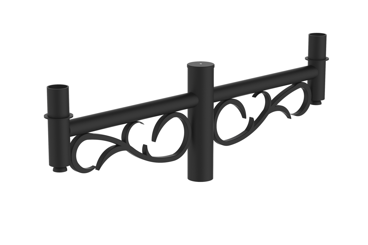 Decorative Arm CLP-246B – Aluminum Wall Mount for Poles & Tenons, Multiple Finishes