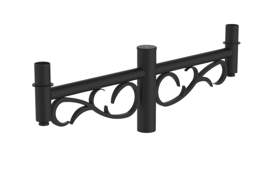 Decorative Arm CLP-246B – Aluminum Wall Mount for Poles & Tenons, Multiple Finishes