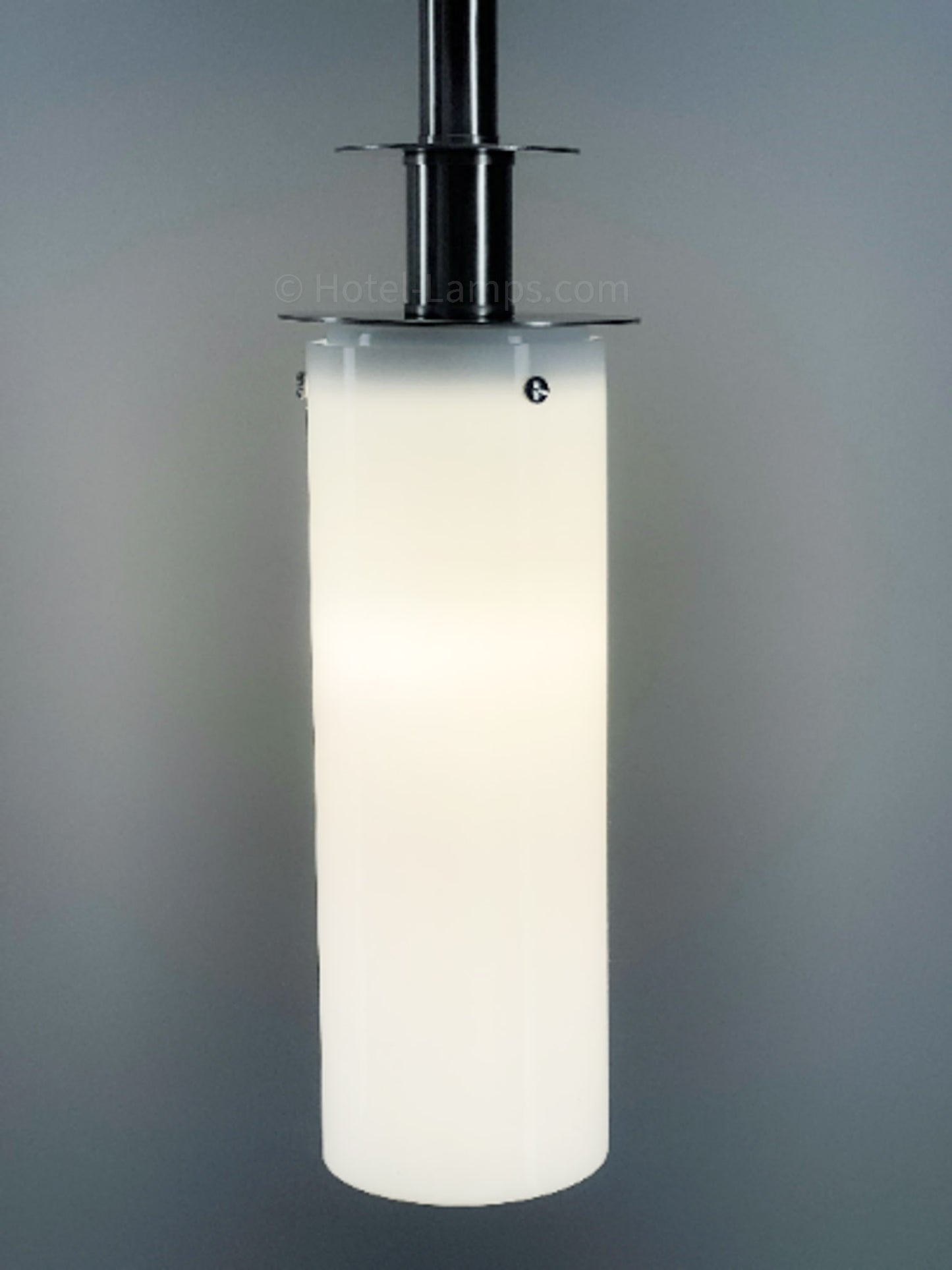 Contemporary Slim Pendant Lamp – Brushed Nickel Finish with Adjustable Rods