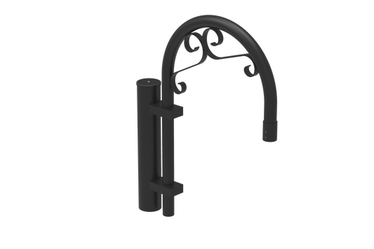 Decorative Arm 9 – Extruded Aluminum Mounting Arm for Outdoor Lighting