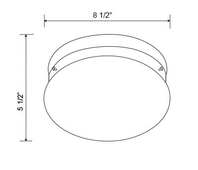 HL-CM Decorative Ceiling Light – White, Satin Nickel & Oil Rubbed Bronze