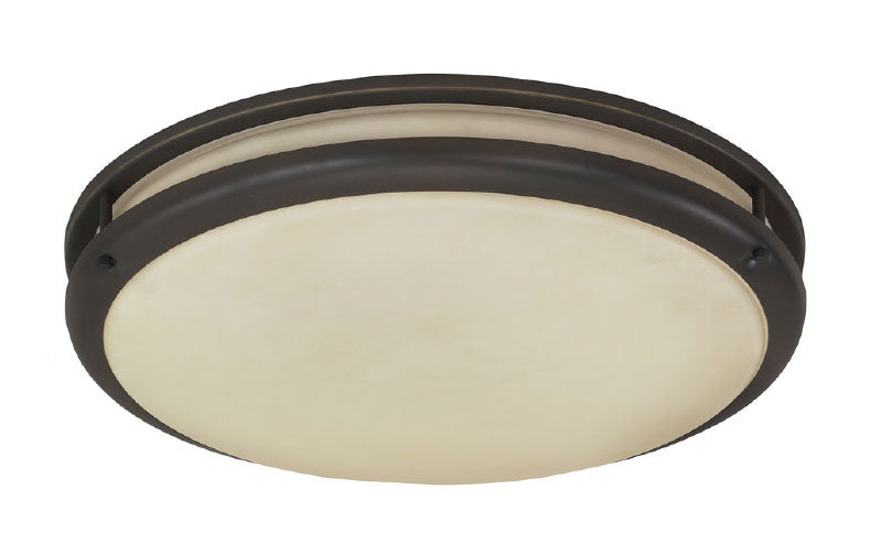HL-DC Tiered Contemporary Round Ceiling Light – Satin Nickel & Oil Rubbed Bronze