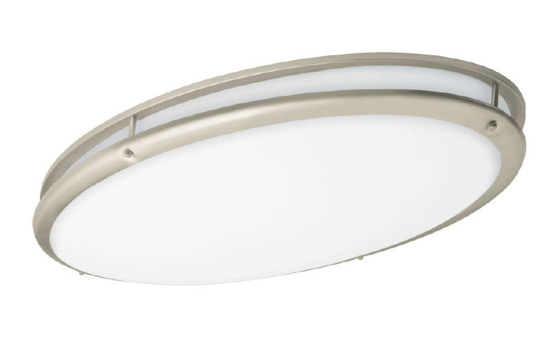 HL-RO Tiered Contemporary Oval Ceiling Light – Satin Nickel & Oil Rubbed Bronze