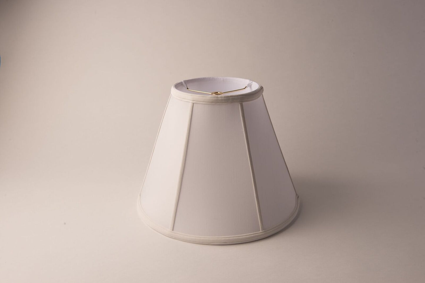 Empire Piped Shantung White Lampshade (Classic Empire Style)