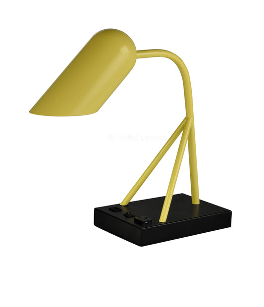 Gemini Desk Lamp – Yellow Modern LED Table Lamp