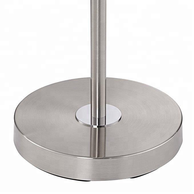 Glass Tray Table Floor Lamp with USB & Outlet – HLHF6006