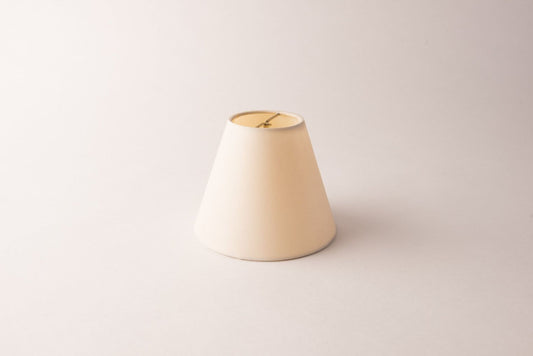 Empire Rolled Edge Eggshell Silk Chandelier Lampshade – Hardback Translucent Design