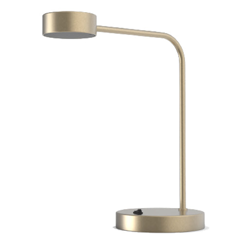 Chemetal Oiled Bronze LED Table Lamp – Metal Shade, Integrated LED, 16" Height