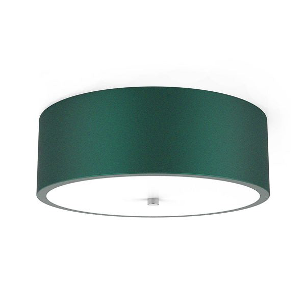 Green Ceiling Light with Frost White Acrylic Lens – 12” x 12” GU-24 Compatible Flush Mount Fixture