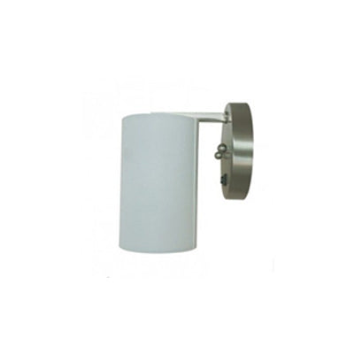 Headboard Sconce for King Suite – Brushed Nickel with White Linen Shade (SKU: HIC-0094)